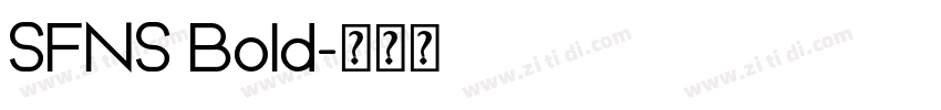 SFNS Bold字体转换